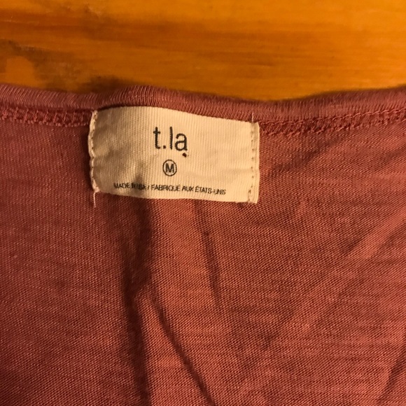 t.la Purple Ombré 3/4 Length Top, EUC, M - Picture 8 of 15